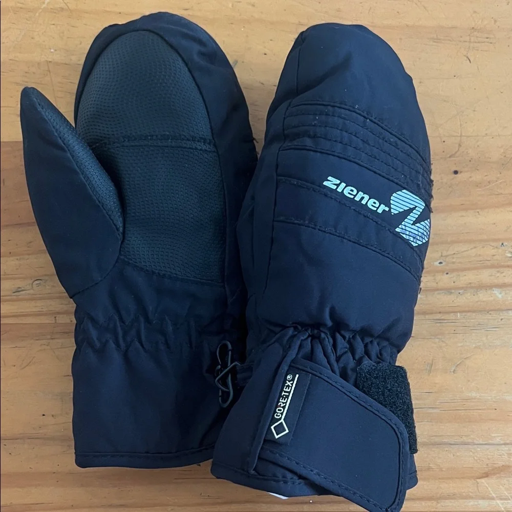 GORE-TEX Black Waterproof Ski Mittens